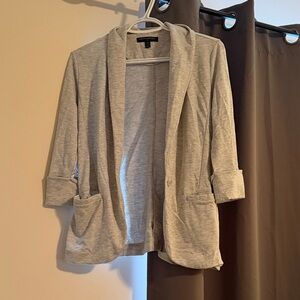 Gray casual blazer